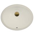 Nantucket Sinks 13 Inch X 10 Inch Undermount Ceramic Sink In Bisque UM-13x10-B